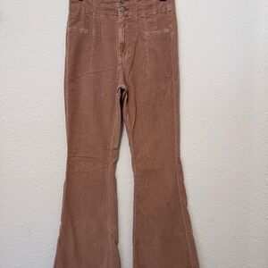 Free People Brown Flare Jeans
